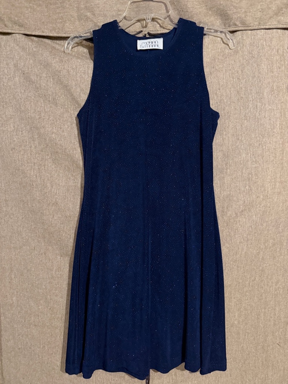 Sleeveless Navy Mini Dress
